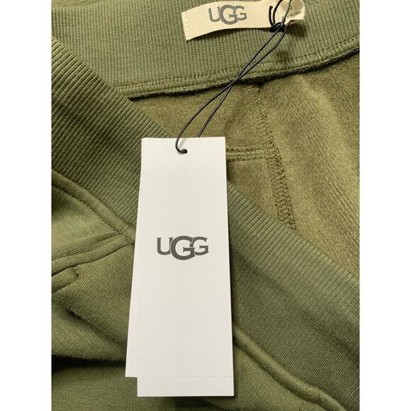 UGG Jogger Fleece Sweat Pants Women's Size Small Drawstring Pockets Green NWT - Picture 8 of 12